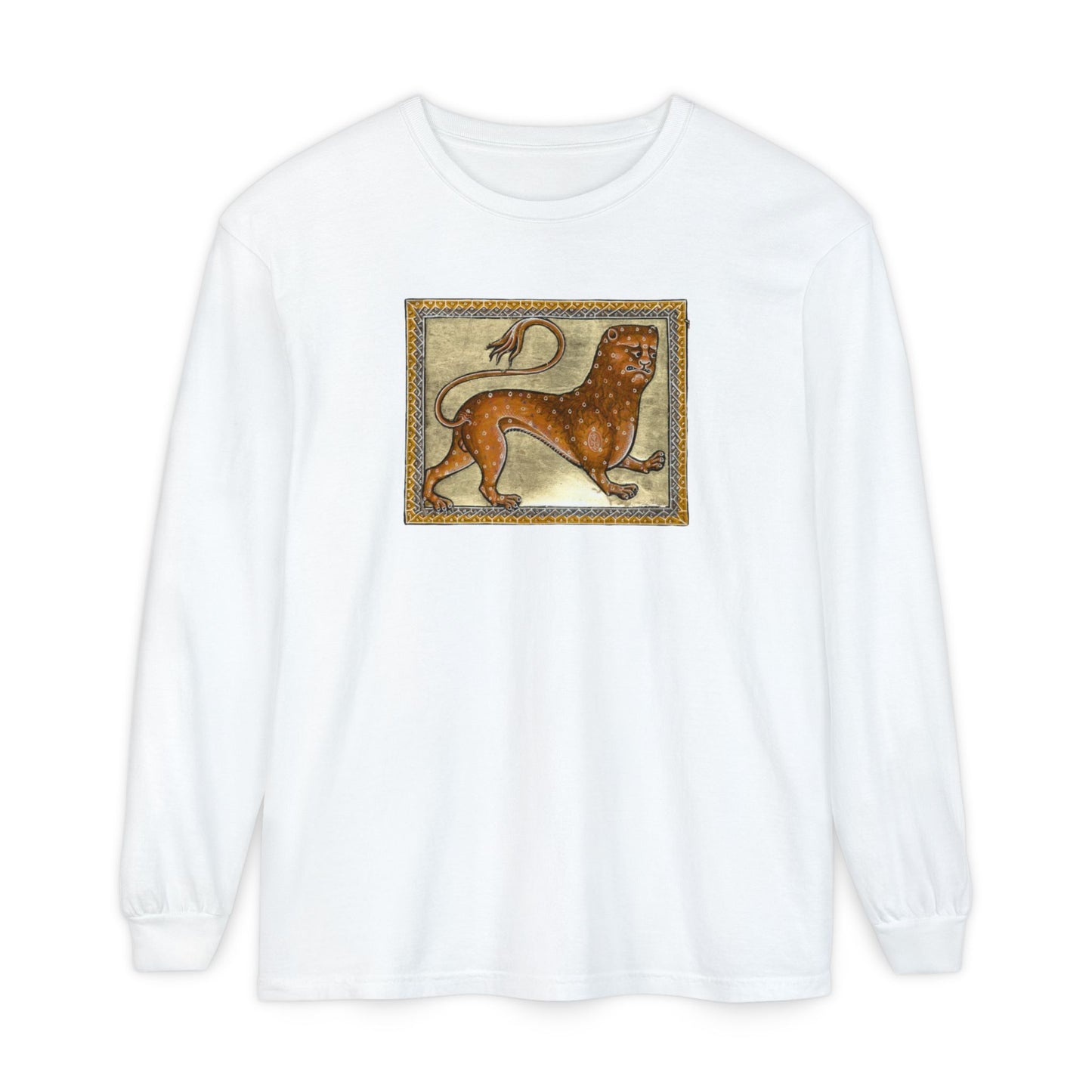 Totally a Lion Print - Cotton Long Sleeve Tee