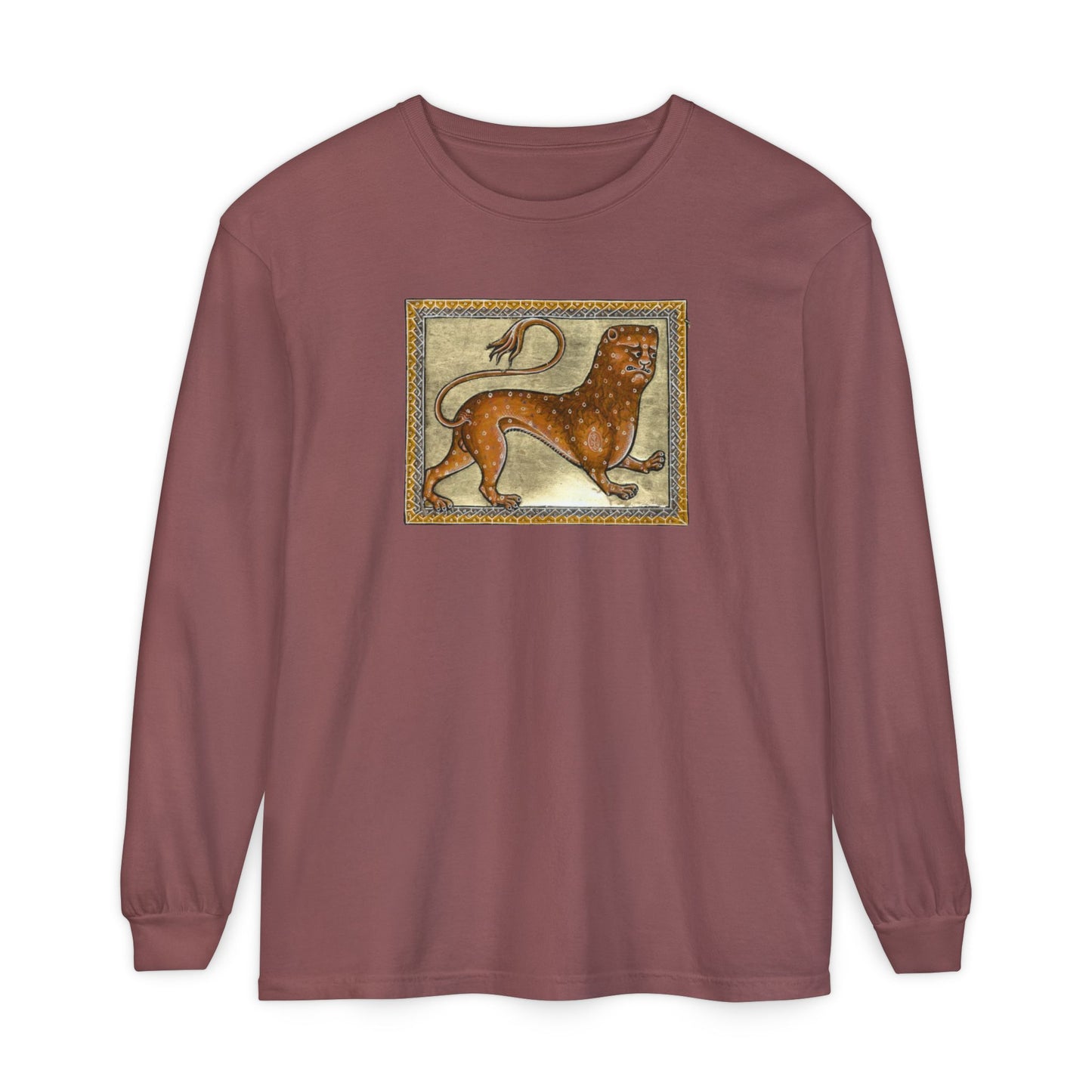 Totally a Lion Print - Cotton Long Sleeve Tee