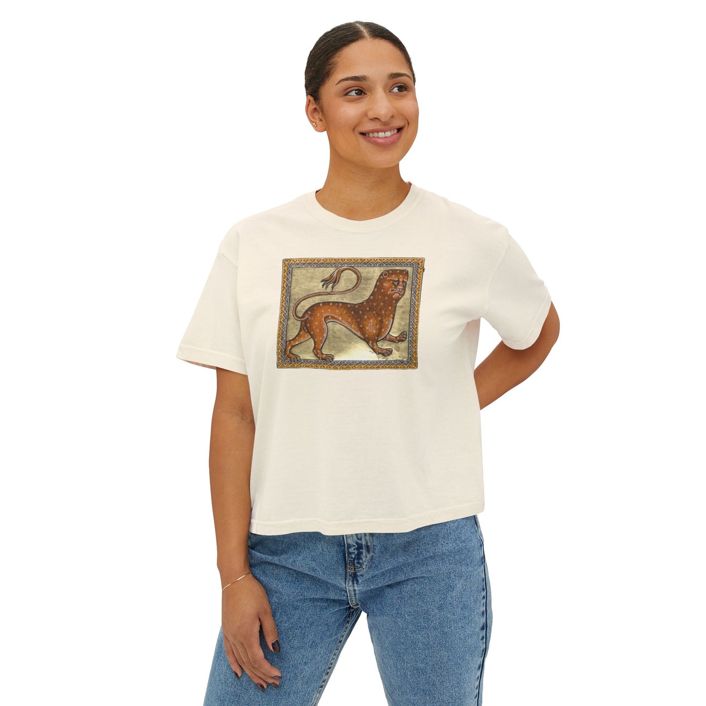 Totally a Lion Print - Boxy Tee