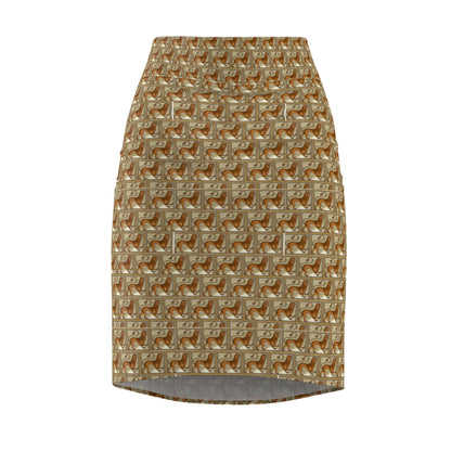 Totally a Lion Pencil Skirt