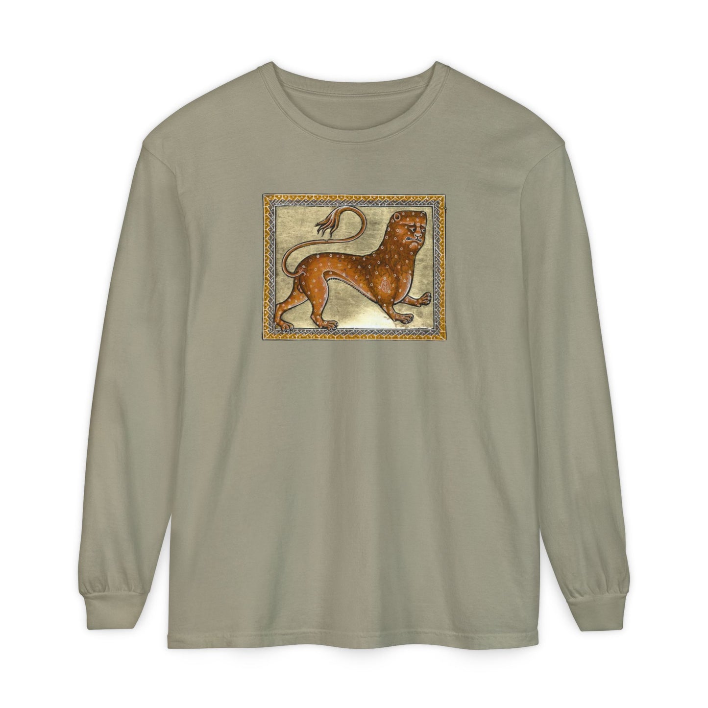 Totally a Lion Print - Cotton Long Sleeve Tee