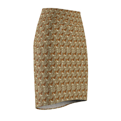 Totally a Lion Pencil Skirt