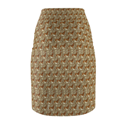 Totally a Lion Pencil Skirt