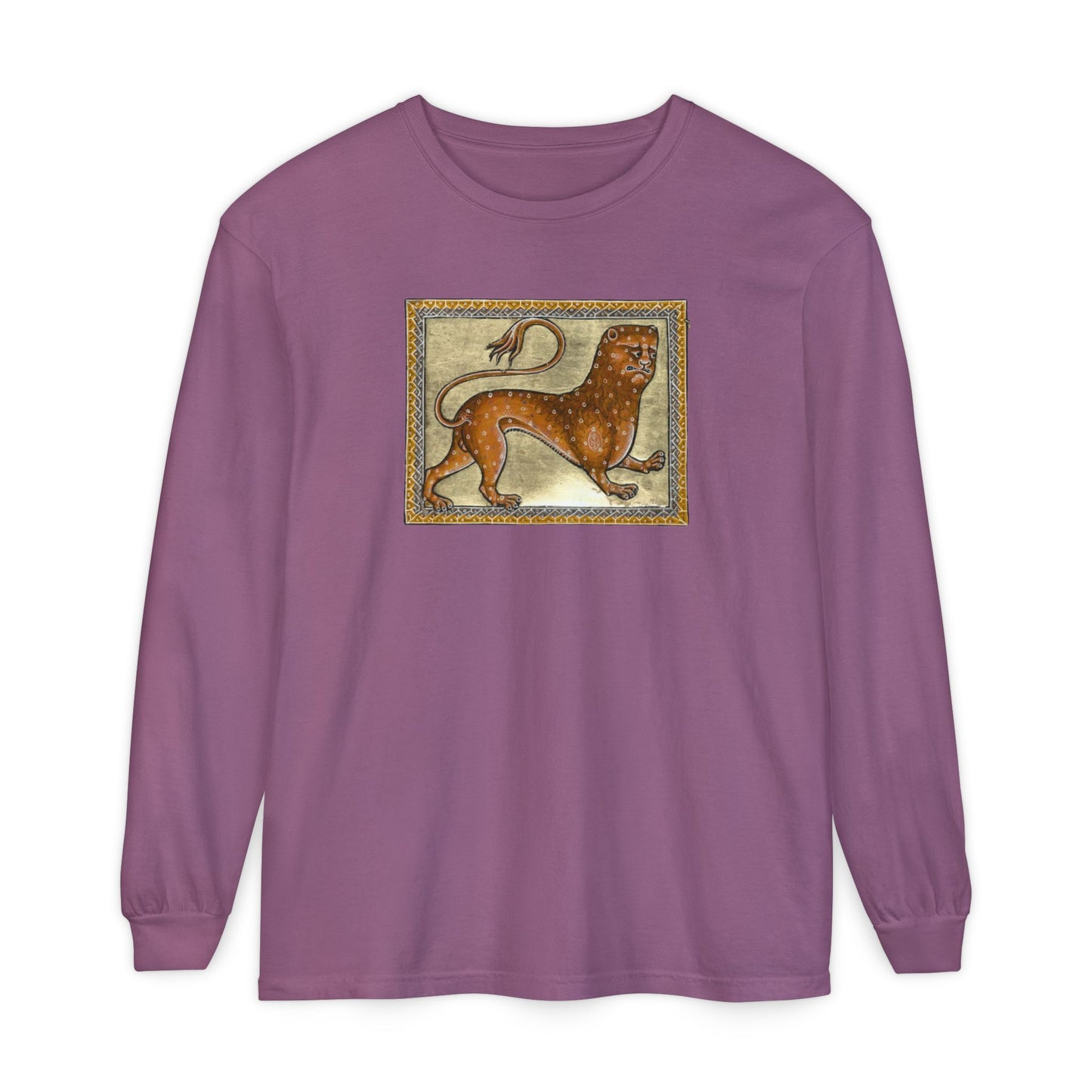 Totally a Lion Print - Cotton Long Sleeve Tee