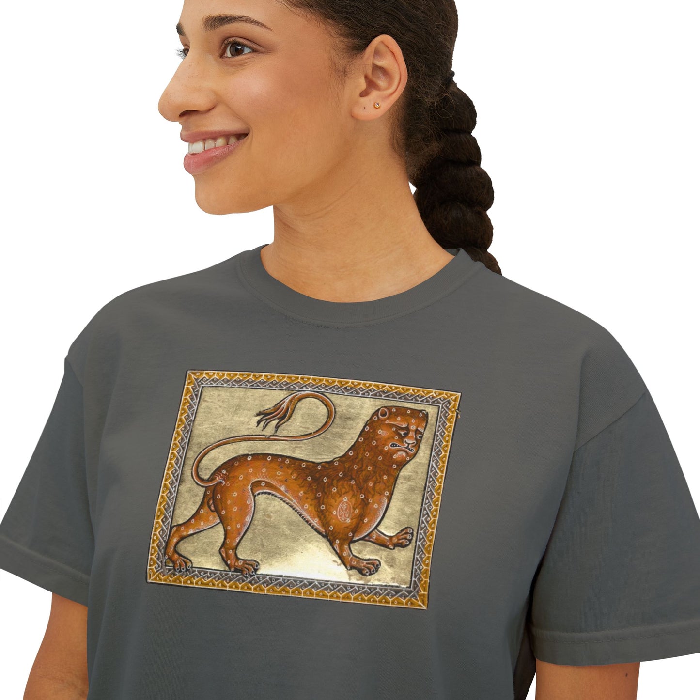 Totally a Lion Print - Boxy Tee